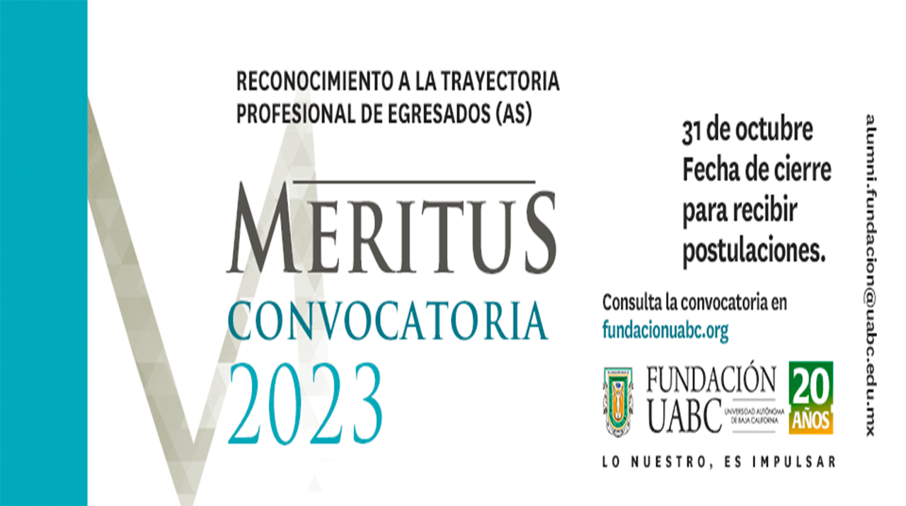 Convocatoria Meritus 2023 